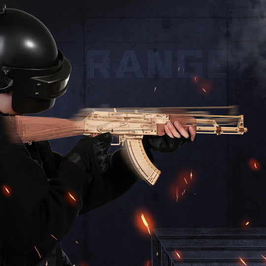 AK-47 Assault Rifle Toy Gun 3D Wooden Puzzle