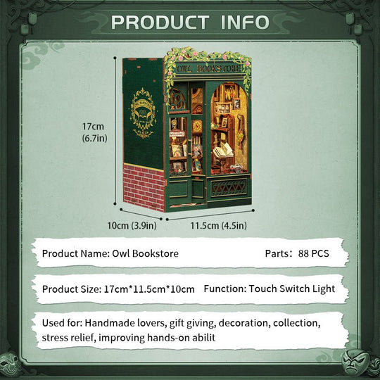 CuteBee Owl bookstore | SD02 - Woodmechlab