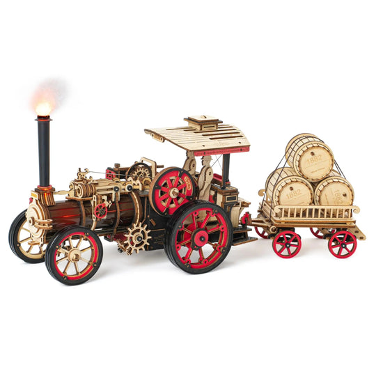 IronForge™ Steam Era Tractor Model | LKA01 - Woodmechlab