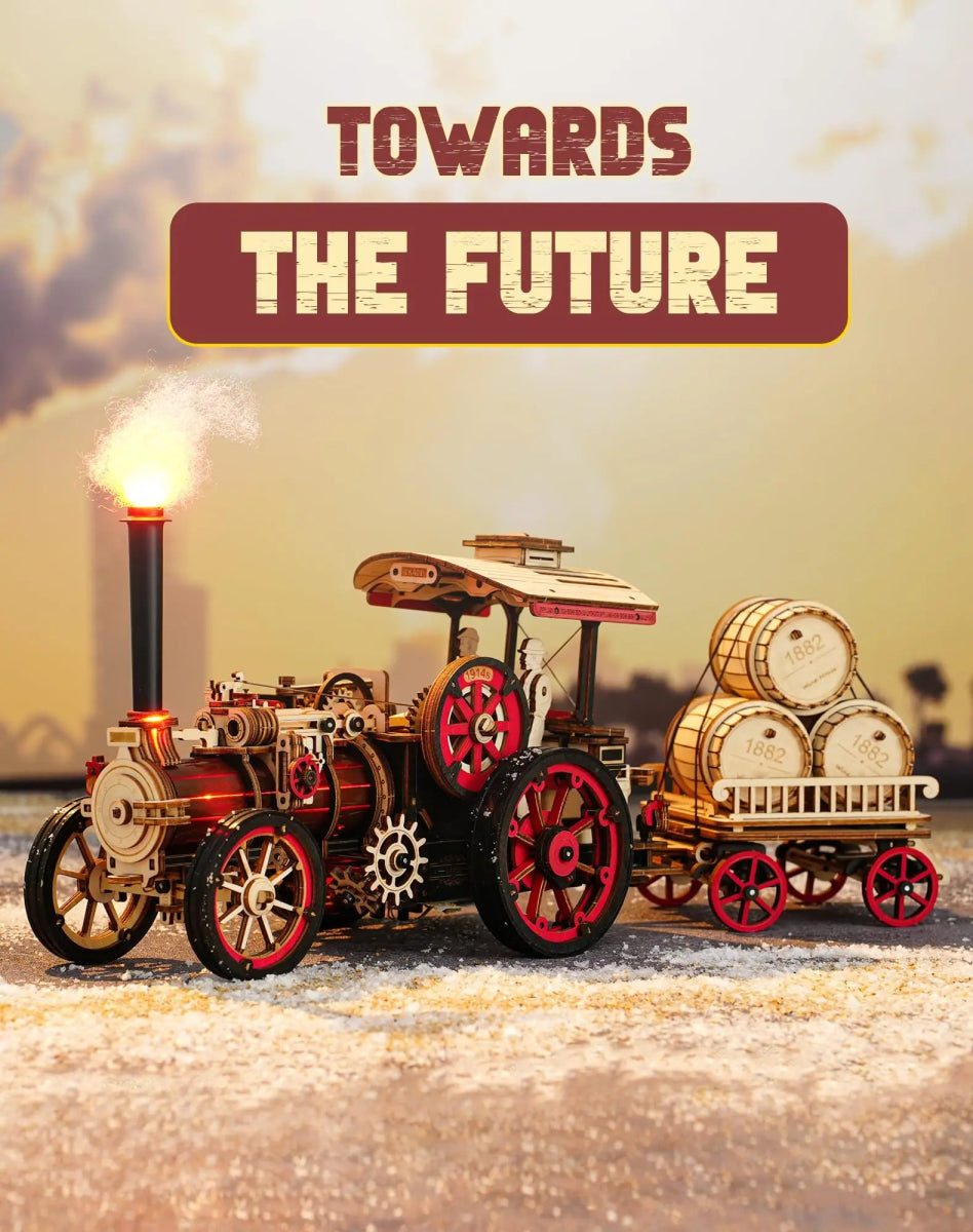 IronForge™ Steam Era Tractor Model | LKA01 - Woodmechlab