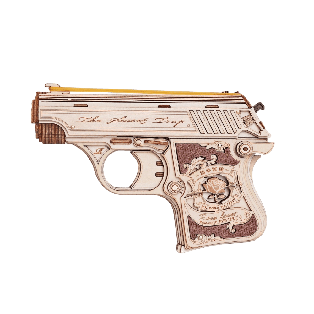 Mini Gun Toy Wooden 3D Puzzle | LQ502 - Woodmechlab