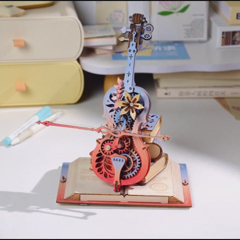 Symphony of Gorgeous Dreams Mechanical Music Box 3D Wooden Puzzle AMK63M