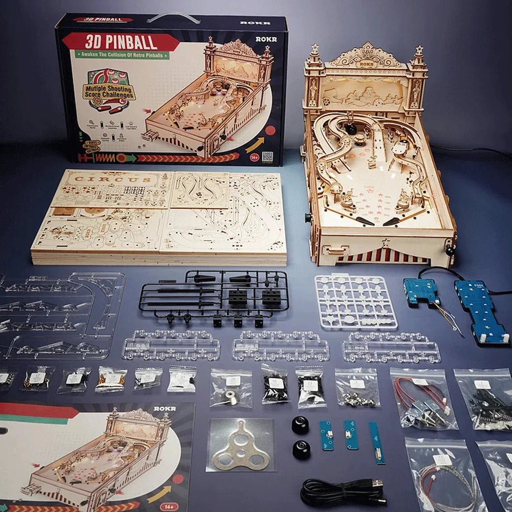 ROKR FlipCraft™ Family Pinball | EG01 - Woodmechlab