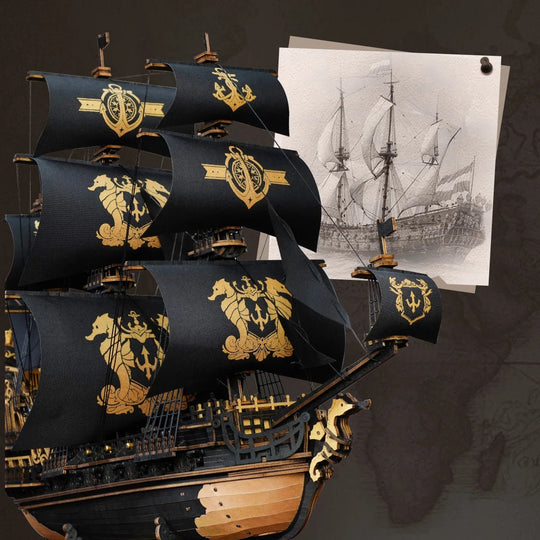 ROKR MarisBaroque™ The Seahorse Barque | MCB02 - Woodmechlab
