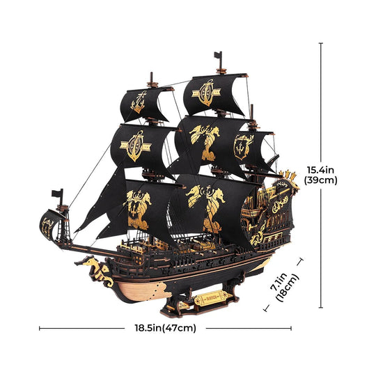 ROKR MarisBaroque™ The Seahorse Barque | MCB02 - Woodmechlab