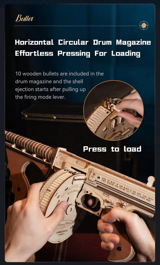 RokrArmory™ Thompson Submachine Gun | LQB01 - Woodmechlab