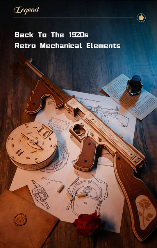 RokrArmory™ Thompson Submachine Gun | LQB01 - Woodmechlab
