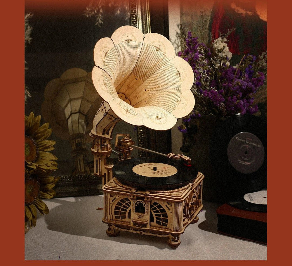 RokrHarmonia™ Hand - Cranked Acoustic Heirloom | LKB01 - Woodmechlab