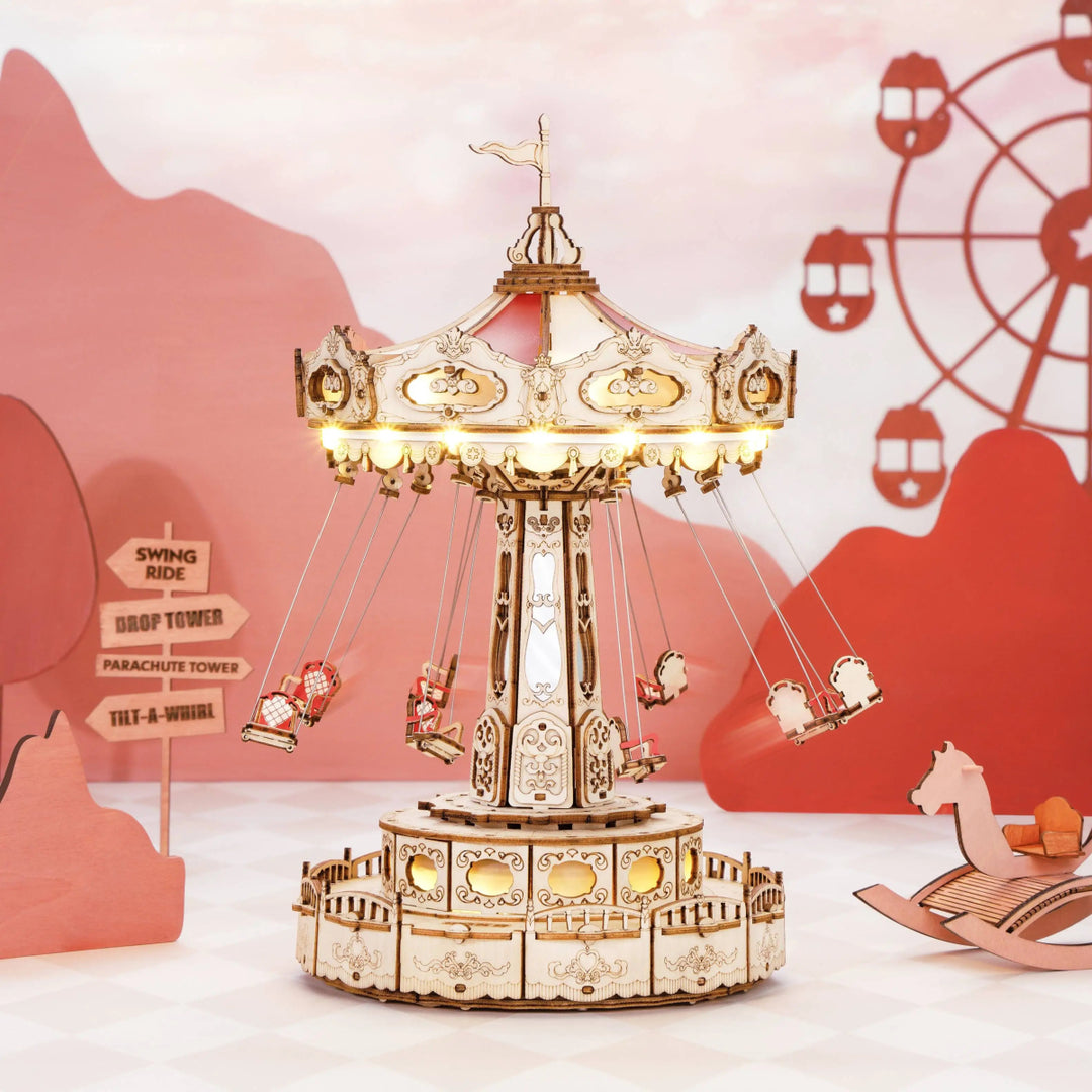 RokrMelodyCarousel™ 3D Music Builder | EA02 - Woodmechlab