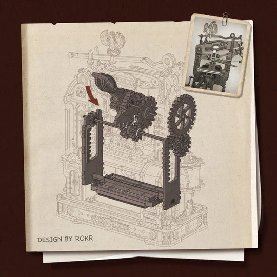RokrType™ Vintage Press | LK602 - Woodmechlab