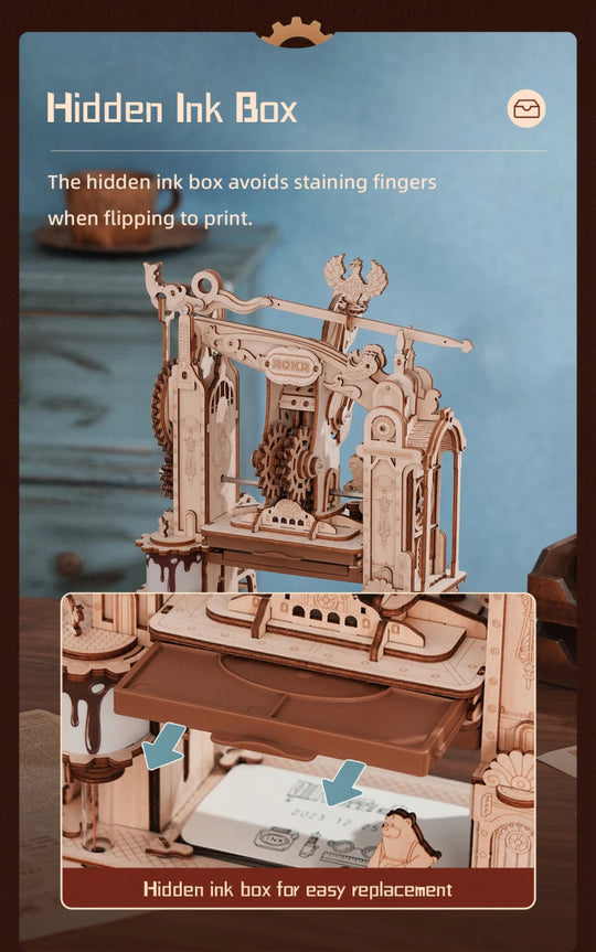 RokrType™ Vintage Press | LK602 - Woodmechlab