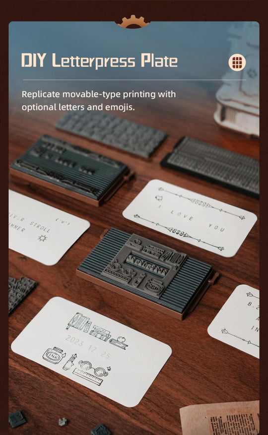 RokrType™ Vintage Press | LK602 - Woodmechlab