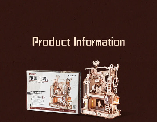 RokrType™ Vintage Press | LK602 - Woodmechlab