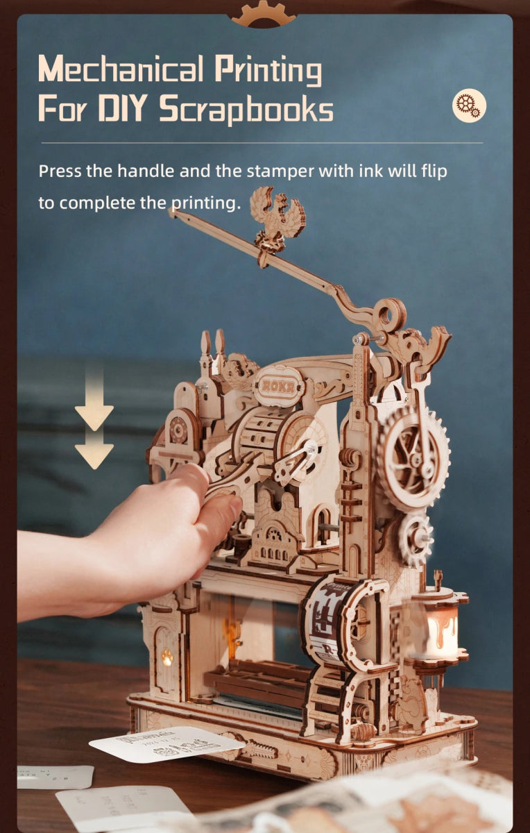 RokrType™ Vintage Press | LK602 - Woodmechlab