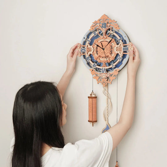 RokrWallCraft™ 3D Puzzle Clock | LC701 - Woodmechlab
