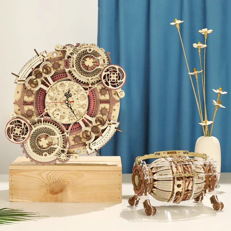 RokrZodiac™ 3D Wooden Clock Kit | LC601&LC801 - Woodmechlab