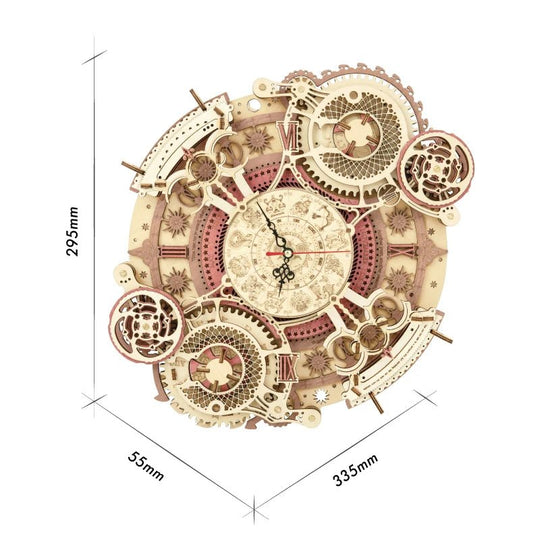RokrZodiac™ 3D Wooden Clock Kit | LC601&LC801 - Woodmechlab