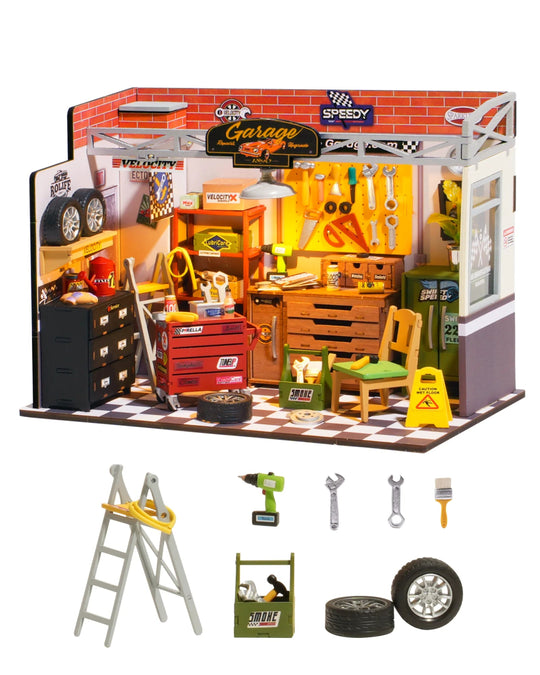 Rolife GearGlow™ Tiny Garage Lab | DG165 - Woodmechlab