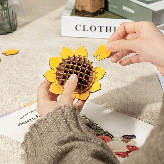 Rowood EcoBloom™ DIY Wooden Flower Kit - Woodmechlab