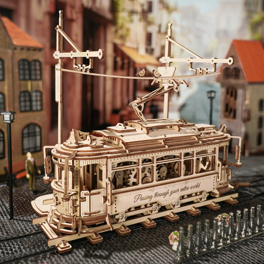 TimberTracks™ Classic City Tram Car | LK801 - Woodmechlab