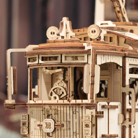 TimberTracks™ Classic City Tram Car | LK801 - Woodmechlab