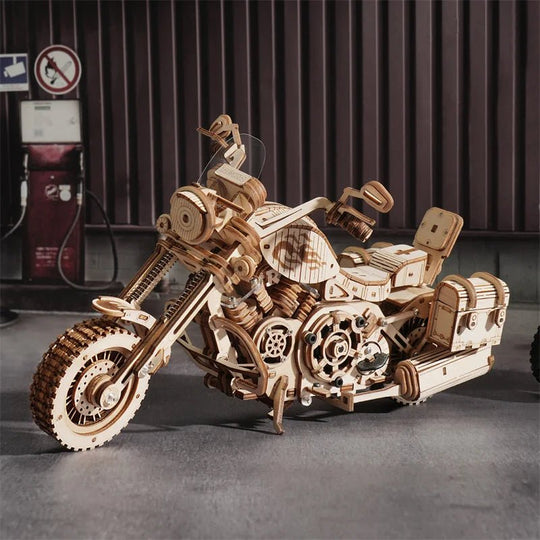 Wooden Cruiser Motorcycle - Woodmechlab