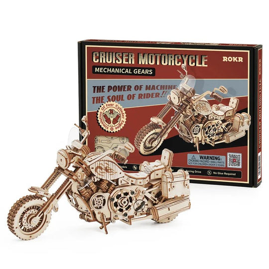 Wooden Cruiser Motorcycle - Woodmechlab