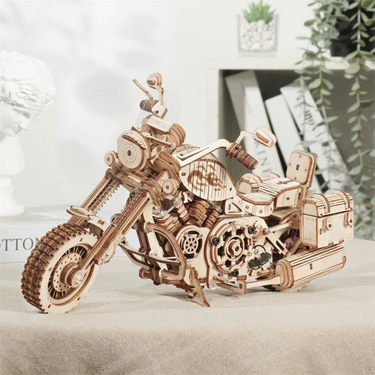 Wooden Cruiser Motorcycle - Woodmechlab